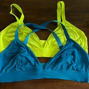 Pair of Parade adjustable strap triangle bralettes